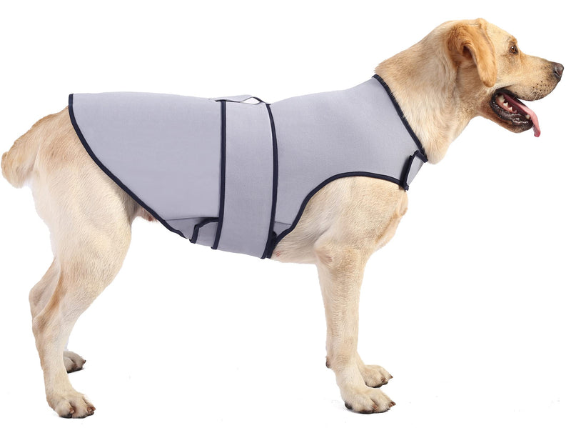 Dog Anxiety Jacket,Dog's Thunder Calming Shirt Wrap Vest for Large Big Dogs,Travel, Fireworks, Separation, Bluish Grey 3XL Sky Blue XXX-Large