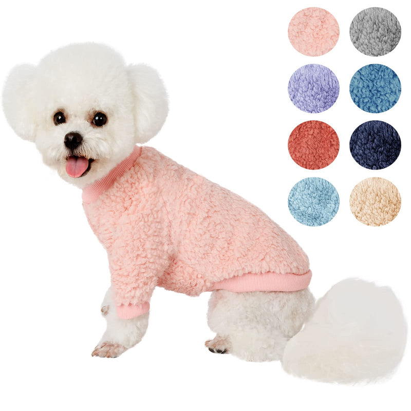Dog Sweaters, Dog Clothes for Small Medium Dogs Boy or Girl Cat Puppy Sweater Sweatshirts Soft Warm Winter Coats Apparels Outfit for Dogs and Cats X-Small Angel pink - PawsPlanet Australia