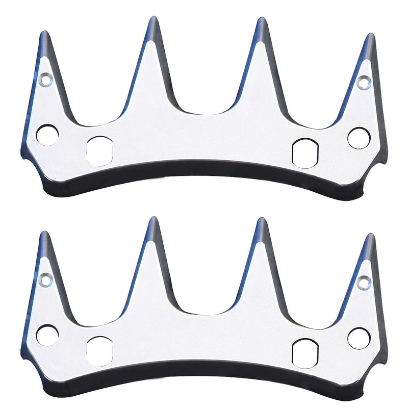 4-Point Universal Replacement Shearing Blades, Compatible with Oster, GDJOB, TAKEKIT, BEETRO, Dragro, Lister, Heiniger Sheep Clippers 440C Materials 4 Point X 2 - PawsPlanet Australia