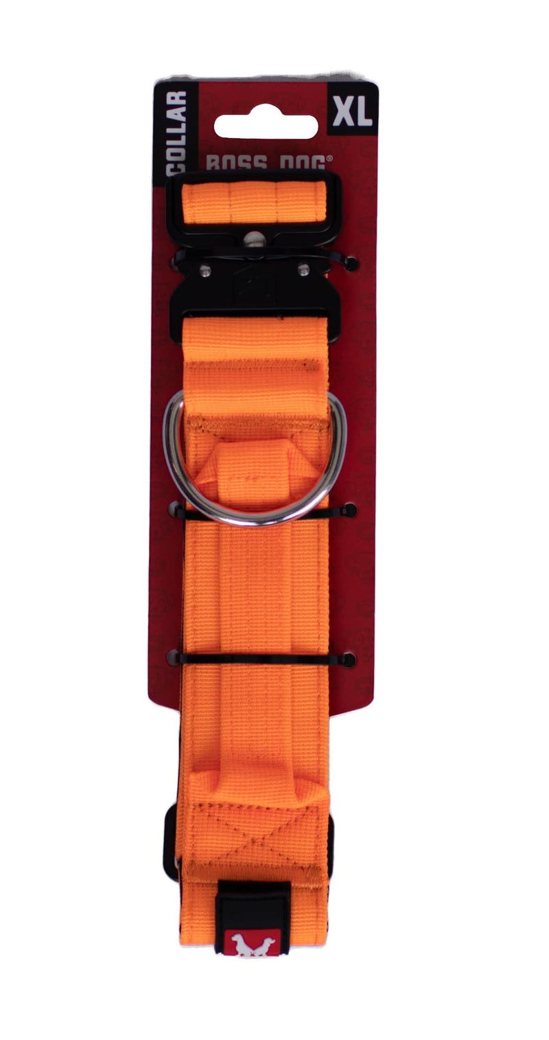 Boss Dog Tactical Collar, Hunter Orange, X-Large