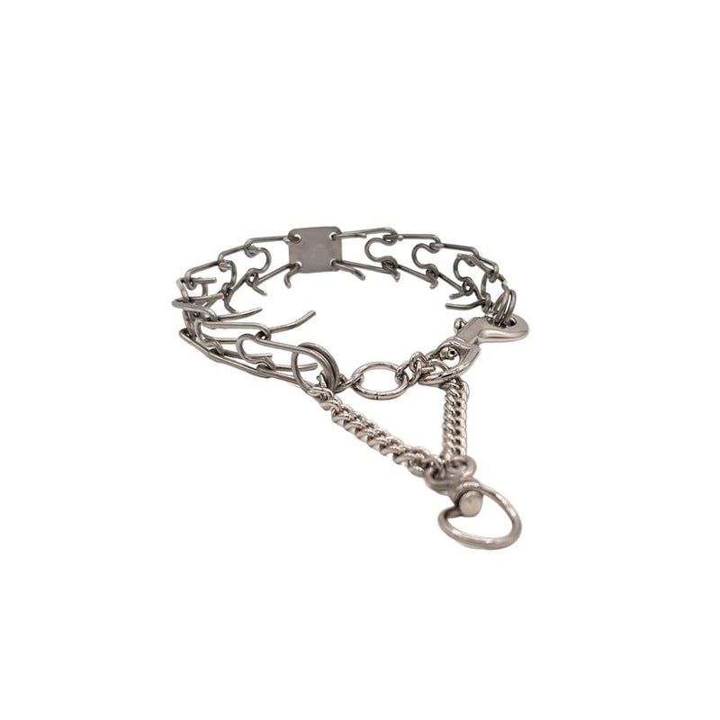 Clasp 2.25mm Stainless Steel Low Pro Dog Training Collar for Medium-Large Breeds | 16” Micro Prong Collar for Dogs 26lbs & Up | No-Pull Collar | Dog/Puppy Training & Behavior Aid - PawsPlanet Australia