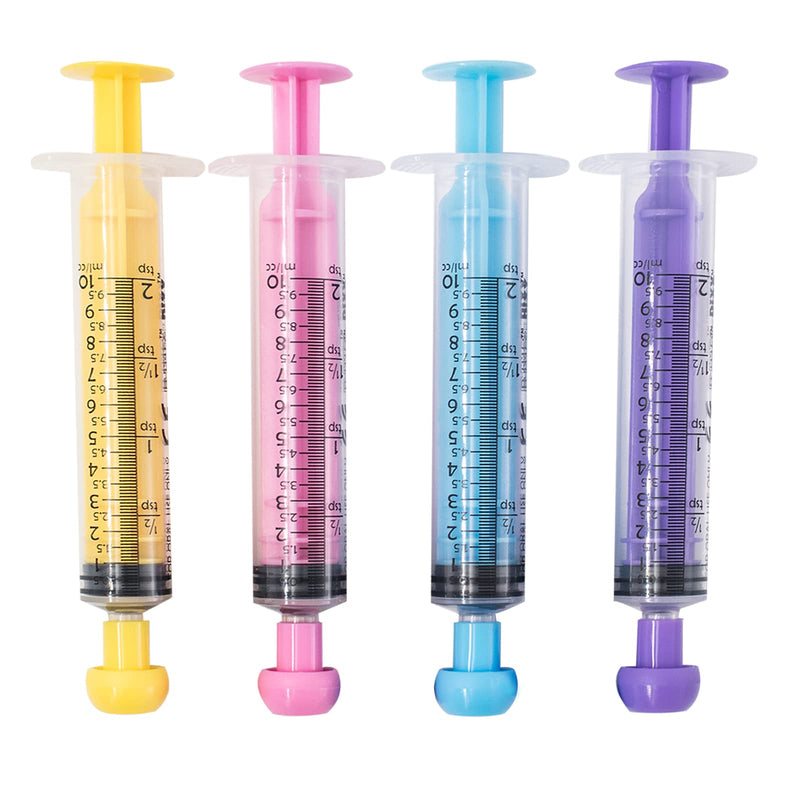 4Pcs Animal Syringe Feeder Chromatic Plastic Syringe Pet Feeding for Puppies, Cat, Rabbits and Other Baby Animals Measuring Tools for Scientific Labs, Oil or Glue Applicator (10ml) - PawsPlanet Australia