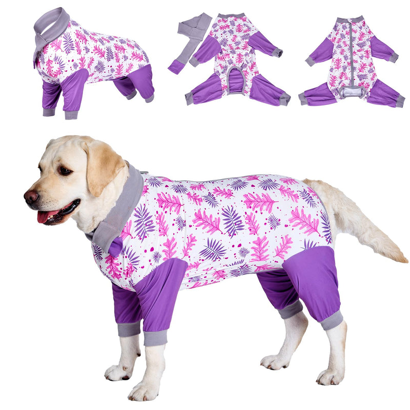 LovinPet Large Dog Recovery Suit - Dog Onesie for Surgery Female & Male Professional Anti-Licking Full Coverage for Anti-Shedding Pink - PawsPlanet Australia