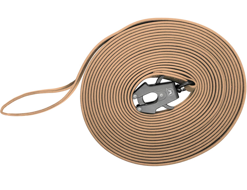 Boss Dog Tactical Polyester Webbing TPU Tracking Leash, Tan, 20 FT - PawsPlanet Australia