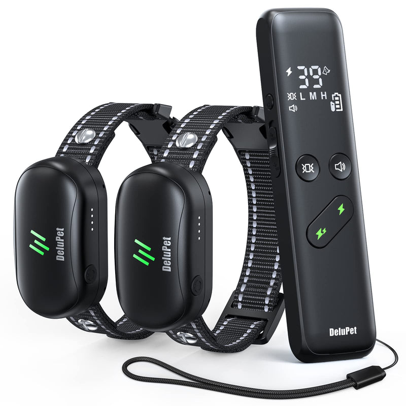 Dog Training Collar - 2 Dogs Shock Collar for Large Dog with Remote 1600ft, 3 Training Modes, Rechargeable IPX7 Waterproof Electric Dog Collar for Small Medium Large Dogs - PawsPlanet Australia