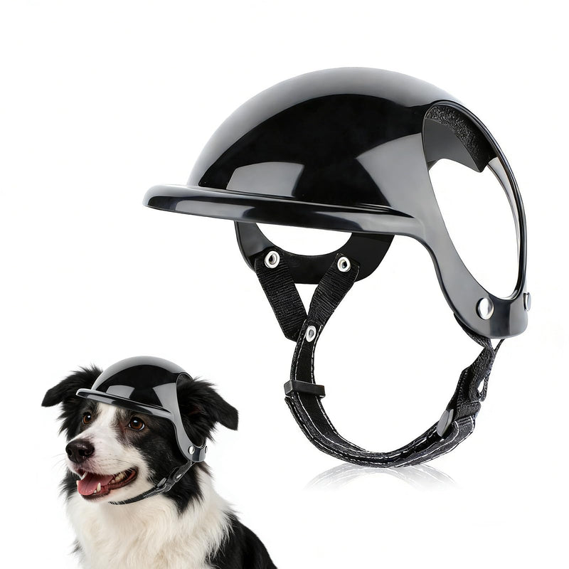 LESYPET Dog Helmet for Medium Dogs, Dog Motorcycle Helmet with Ear Hole Design, Adjustable Dogs Hat for Outdoor Riding, Medium M - PawsPlanet Australia