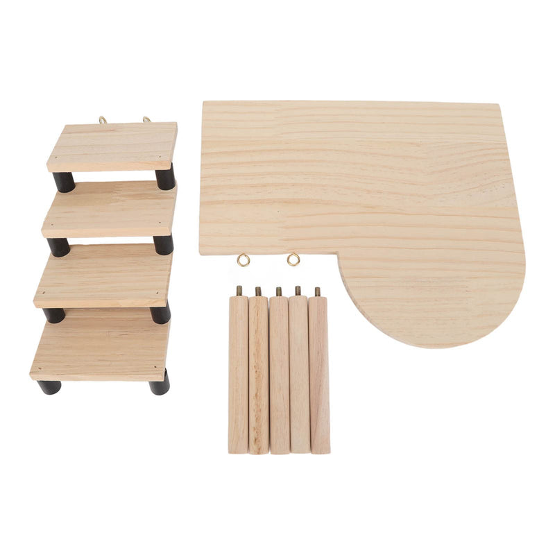Tnfeeon Hamster Stand Toys Wooden Exercise Toy Pet Landscaping for Hamster Squirrel Gerbil Chinchilla - PawsPlanet Australia