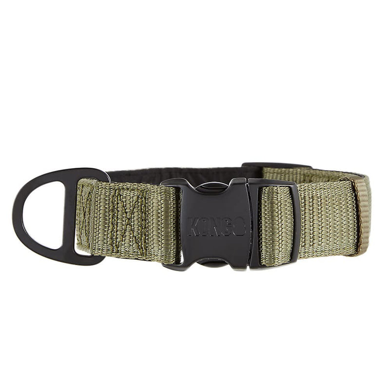 KONG Max HD Ultra Durable Neoprene Padded Dog Collar (Medium, Green) - PawsPlanet Australia