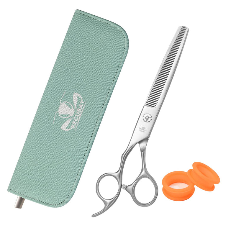 Left Handed Matte Deluxe Dog Grooming Scissors Great Grooming Shears for All Breeds,Design For Professional Groomer. (50T Thinner Lefty) 50T Thinner Lefty - PawsPlanet Australia
