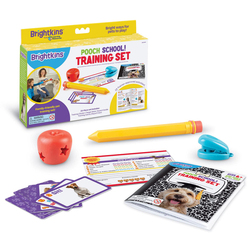 Brightkins Pooch School Training Set - 15 Piece Set Training Games for Dogs, Games and Toys for Dogs - PawsPlanet Australia