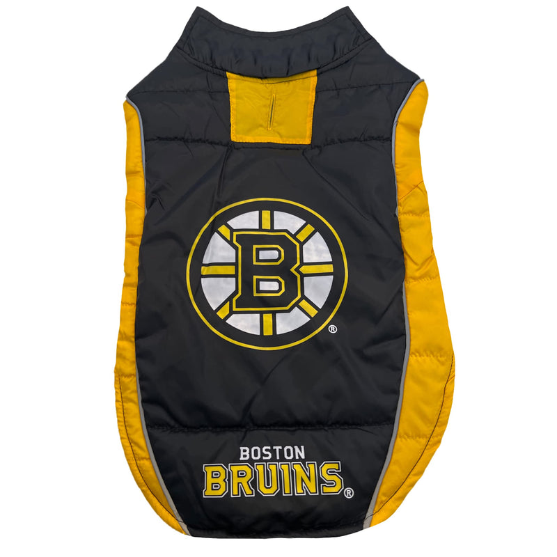 Pets First NHL Boston Bruins Puffer Vest for Dogs & Cats, Size Large. Warm, Cozy, and Waterproof Dog Coat, for Small and Large Dogs/Cats. Best NHL Licensed PET Warming Sports Jacket - PawsPlanet Australia