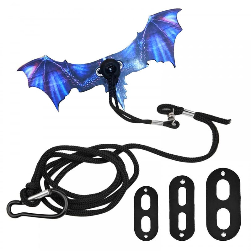 Bearded Dragon Leash, Adjustable Portable Reptile Leash with Cool Wings for Gecko, Bearded Dragon, Chameleon, Iguana, Hamster, Guinea Pig (S+M+L) purple - PawsPlanet Australia