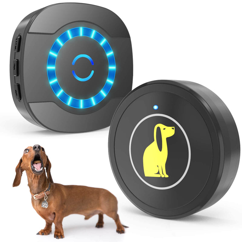 Dog Doorbell, Dog Bell for Training Doggie Door Bell for Dog Puppy Training Sliding Door/Go Outside Doorbell and Waterproof Touch Button 1 Transmitter + 1 Receiver - PawsPlanet Australia