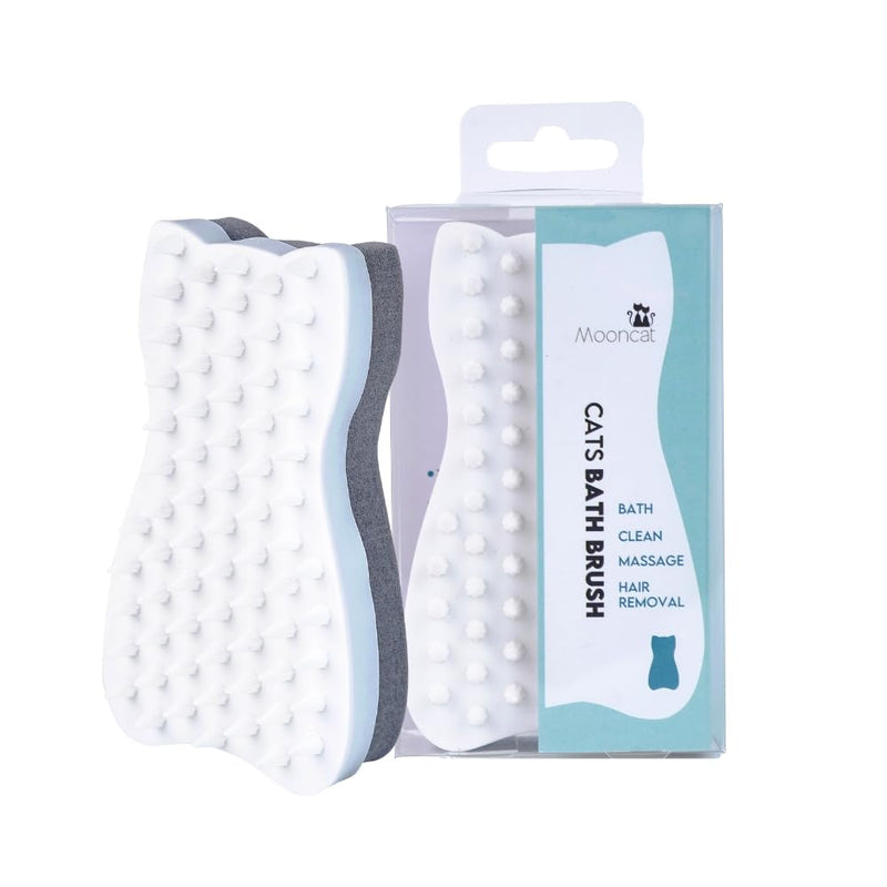 Mooncat Cat Grooming Brush - For Shedding, Long or Short Haired Cats, Removes Mats, Tangles, and Loose Fur - Massage Comb for Indoor Kittens - PawsPlanet Australia