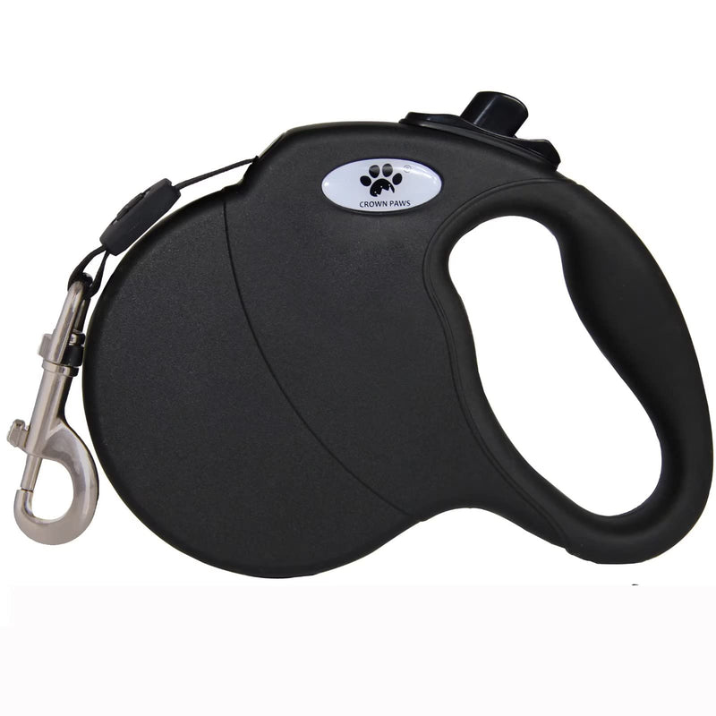 16 ft Retractable Dog Leash for Large Dogs up to 110 lbs,Tangle-Free Nylon Tape,Black Dan L black - PawsPlanet Australia