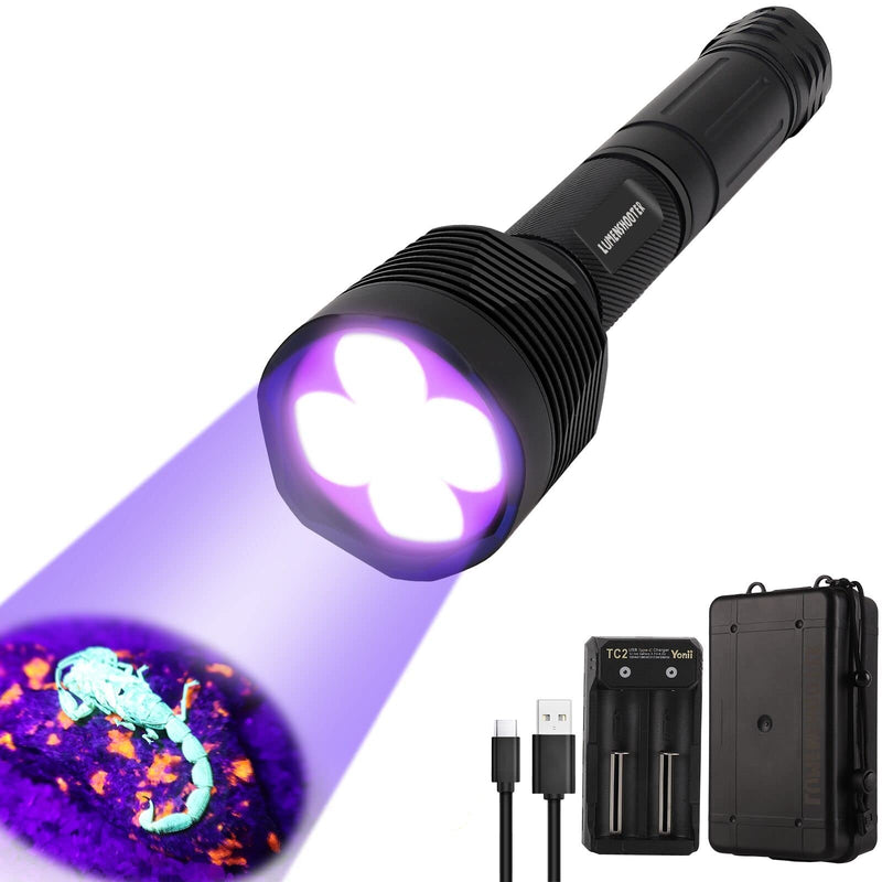 S5 UV Flashlight, Black Light Flashlight with 5 LEDs, for UV Resin Curing, Rockhounding, Pet Urine Detecting, Scorpion Hunting (385NM) 385NM - PawsPlanet Australia