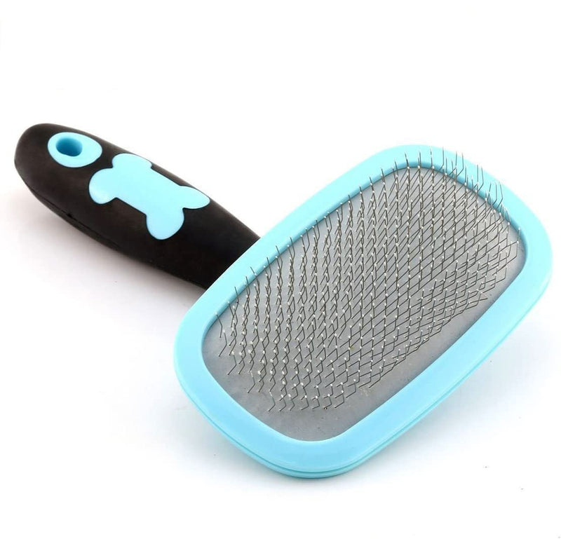Slicker Brush, PETPAWJOY Dog Brush Gently Cleaning Pin Brush for Shedding Dog Hair Brush for Small Dogs Puppy Yorkie Poodle Rabbits Cats - PawsPlanet Australia