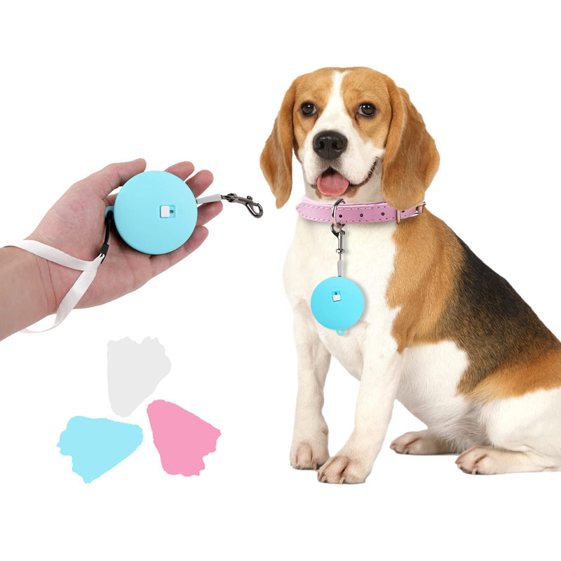 Retractable Dog Leash for Small and Medium Dogs up to 22lbs with 9.8ft Strong Nylon Tape, Hands Free, Portable and Lightweight Leash with Wrist Strap, One-Hand Brake, Tangle Free (Blue) Blue - PawsPlanet Australia