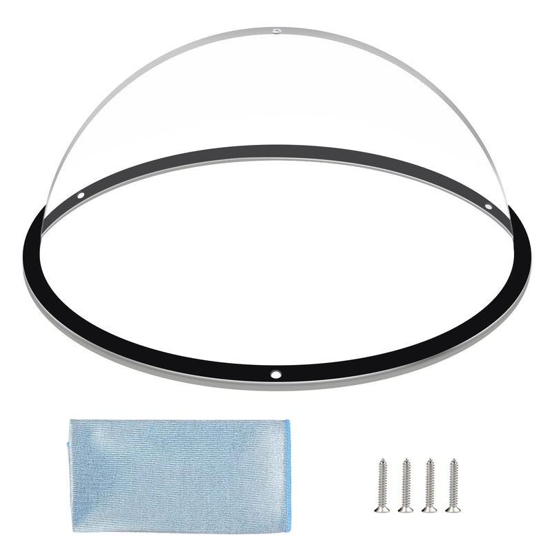 HiCaptain Dog Fence Window, 12.5" Acrylic Dome Window Clear Pet Window Bubble Great for Children & Pets, Dog Kennel, Tree House, Relieves Stress, Reduced Barking, Easy Installation (1 Pack) 1 PC - PawsPlanet Australia