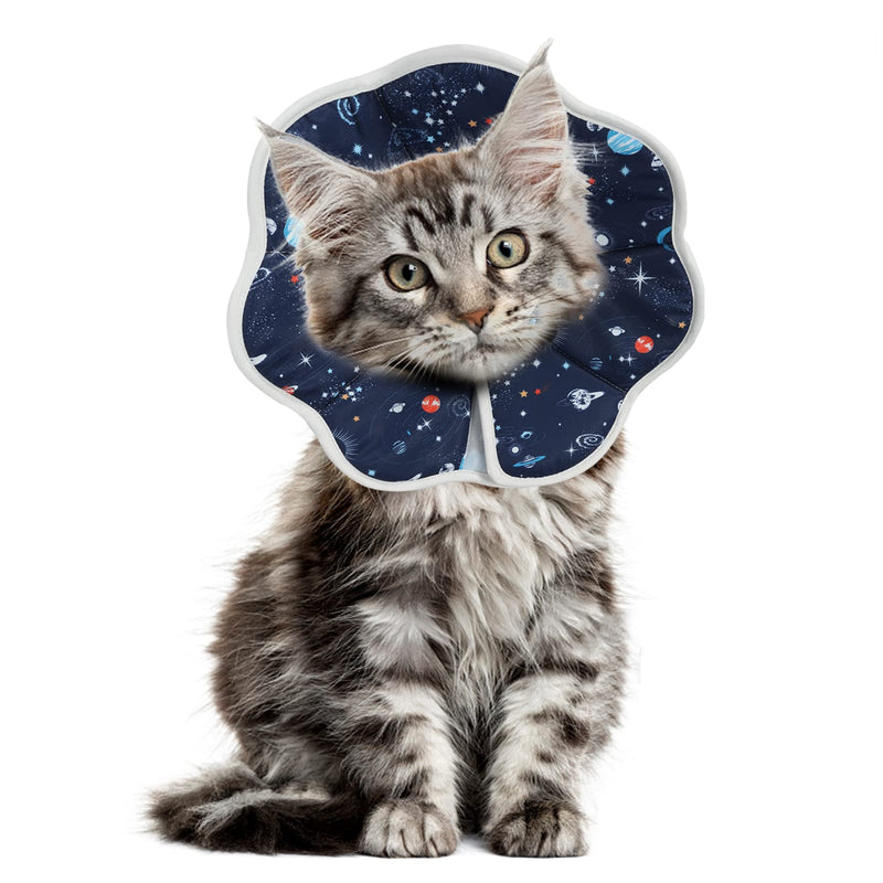 Cat Cone Collar Soft, Cat Cones After Surgery, Recovery Collars, Waterproof, Soft, Size Adjustable,Suitable for Bathing, Grooming, Preventing Scratching and Licking (M (Neck:9-11 in)) M (Neck:9-11 in) - PawsPlanet Australia