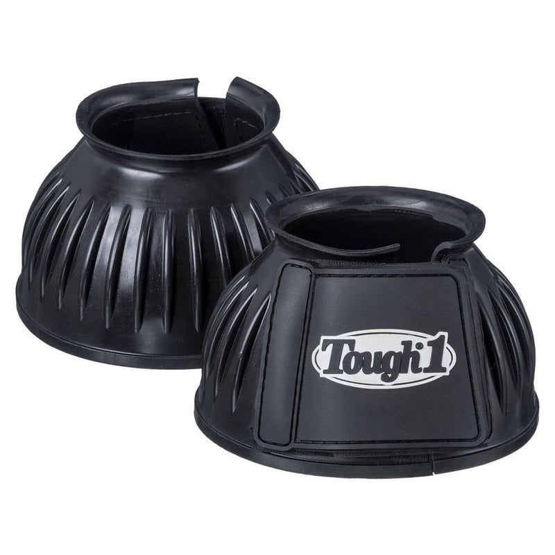 Tough 1 Heavy Duty Double Lock Bell Boots Black Large - PawsPlanet Australia