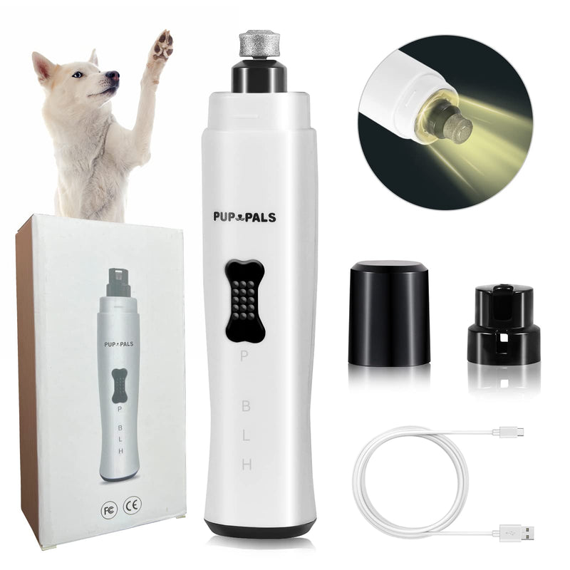 Dog Nail Grinder with 5 LED Shadow Free Light, Dog Nail Trimmer Protect Pet Paws from Over Grinding with 2 Speed Super Power Motor for Small, Medium and Large Dogs & Cats Paws Grooming - PawsPlanet Australia