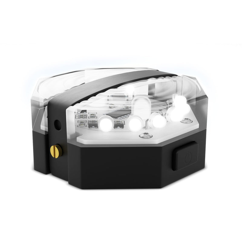 Säker Dog Collar Light - Waterproof Dog Light for Night Walking with Charge Indicator, Rechargeable Magnetic Charger, 7 Lighting Modes with Red & White Blinking. Perfect Safety LED Flashlight - PawsPlanet Australia