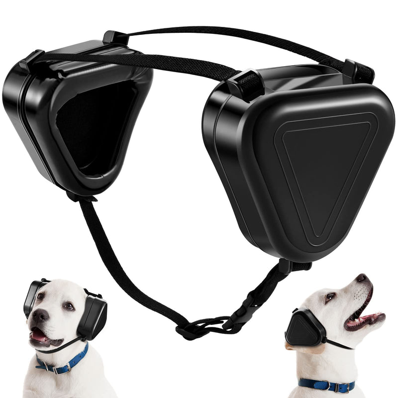 Amylove Dog Noise Protection Ear Muffs for Dogs Hearing Protection for Dogs Noise Cancelling Headphones for Dogs (Black), Polyvinyl Chloride, Large - PawsPlanet Australia