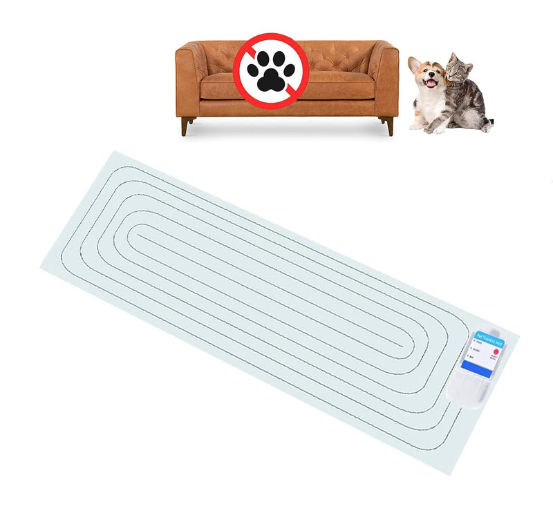 PAPARELA Scat Shock Mat for Dogs and Cats Indoor, Pet Shock Mats for Training Pets, Electric Repellent Mat Keeps Dogs and Cats Off Counter, Couch and Sofa, 3 Training Modes (One Piece 60"x 12") 60"x12" - PawsPlanet Australia