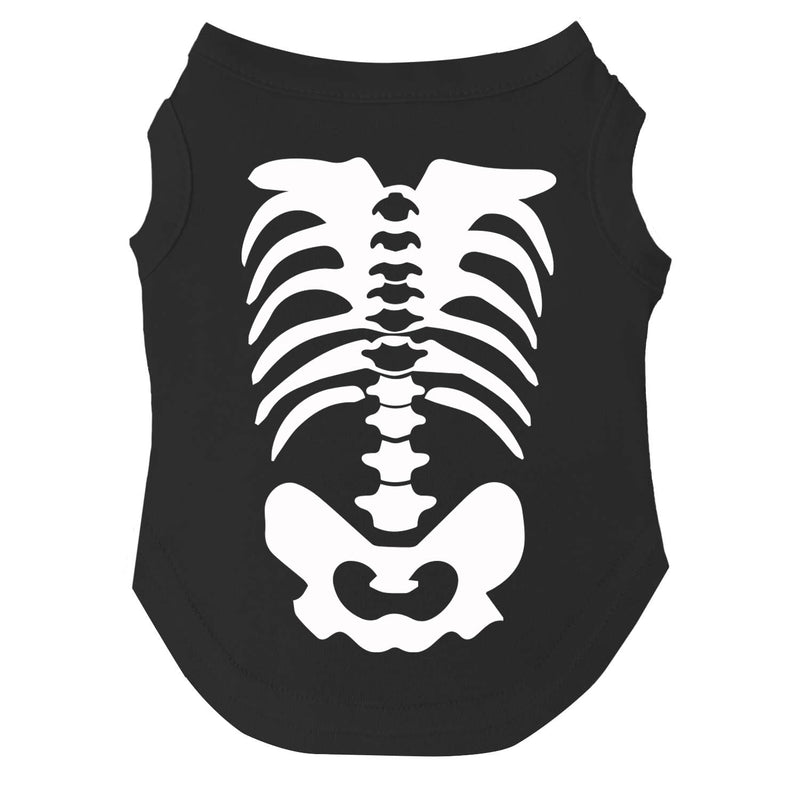 Skeleton Body Dog Tee Shirt | Sleeveless | Sizes for Puppies, Toys and Large Breeds (Black, 4X-Large 867) Black - PawsPlanet Australia