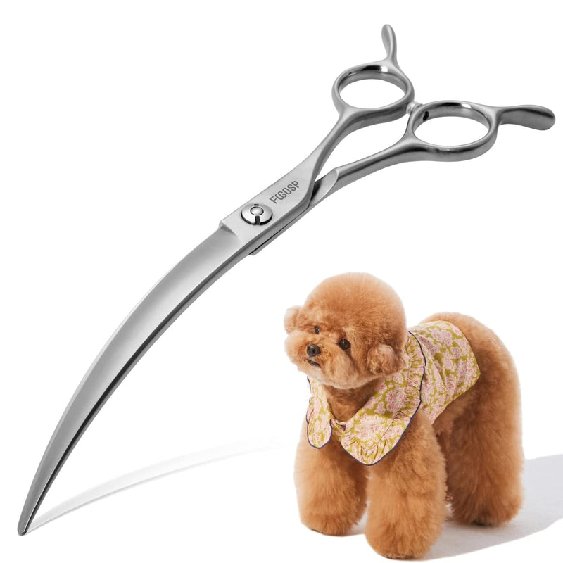Professional 45°Curved Grooming Scissors for Dogs 7.0 in Big Arc Curved Shears for Professional Groomer Japan VG10 High-carbon Steel Right Hand Matte 45° Curved Shears 7.0 in,Matte - PawsPlanet Australia