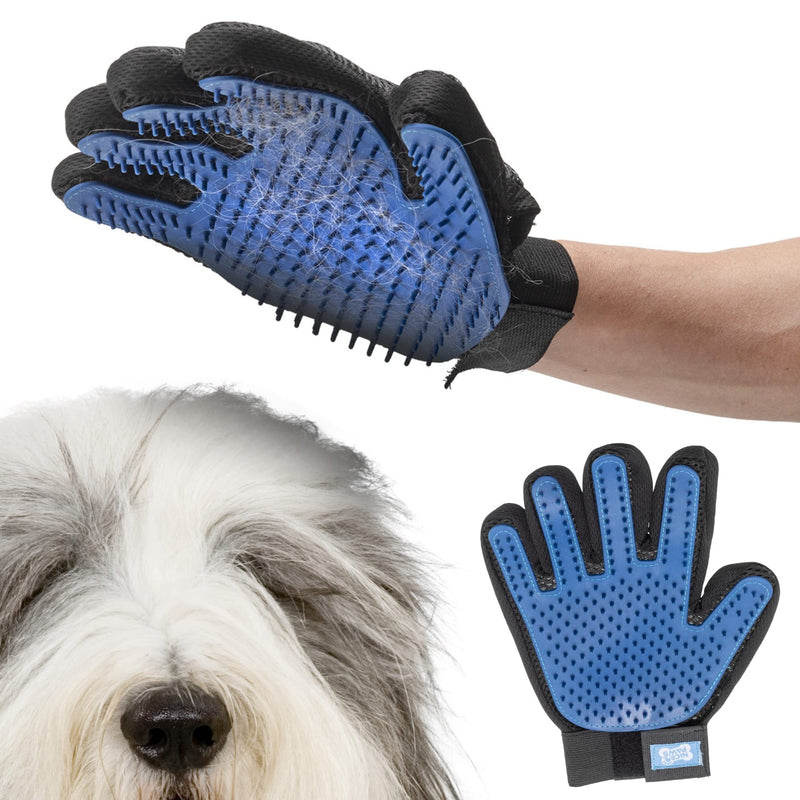Versatile Pet Grooming Glove - Perfect for Both Dogs & Cats, Long & Short Fur - Your Comfortable, Easy to Clean, Pet Hair Glove | One Right Hand Glove - PawsPlanet Australia