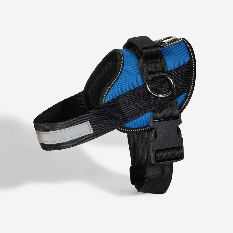 Luxe Joyride Harness for Dogs, No-Pull Pet Harness, Made in The USA, 3 Upgraded Side Rings, Adjustable Pet Vest, Easy On-Off and Improved Control Handle, Training, Walking, Running Blue XS - PawsPlanet Australia