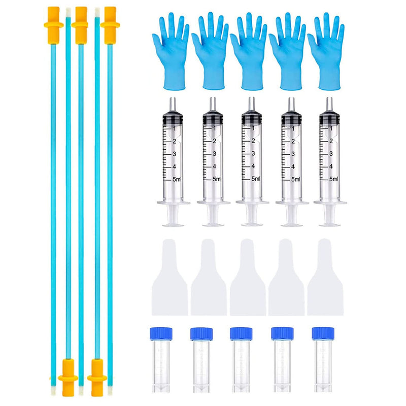 5 Set AI Artificial Insemination Dog Breeding Kit, Canine Breeding Kit, Dog Insemination Breeder Kit, Disposable Canine Artificial Insemination, Canine Breeding Supplies (7.87 inch) S 5 Set 7.87 inch - PawsPlanet Australia