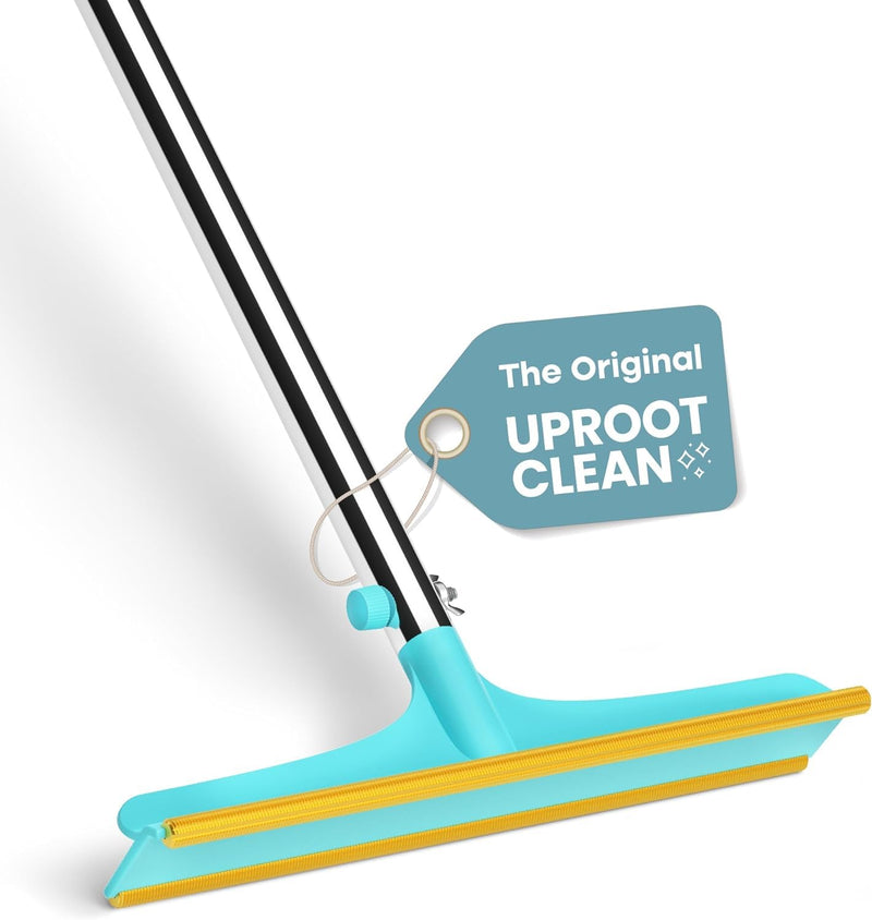 Uproot Cleaner Xtra Pet Hair Removal Tool: Reusable Carpet Rake with Telescopic 60" Handle - As Powerful as Uproot Cleaner Pro Pet Hair Remover, but Made for Carpets, Curtains - Don't Bend Don't Kneel - PawsPlanet Australia