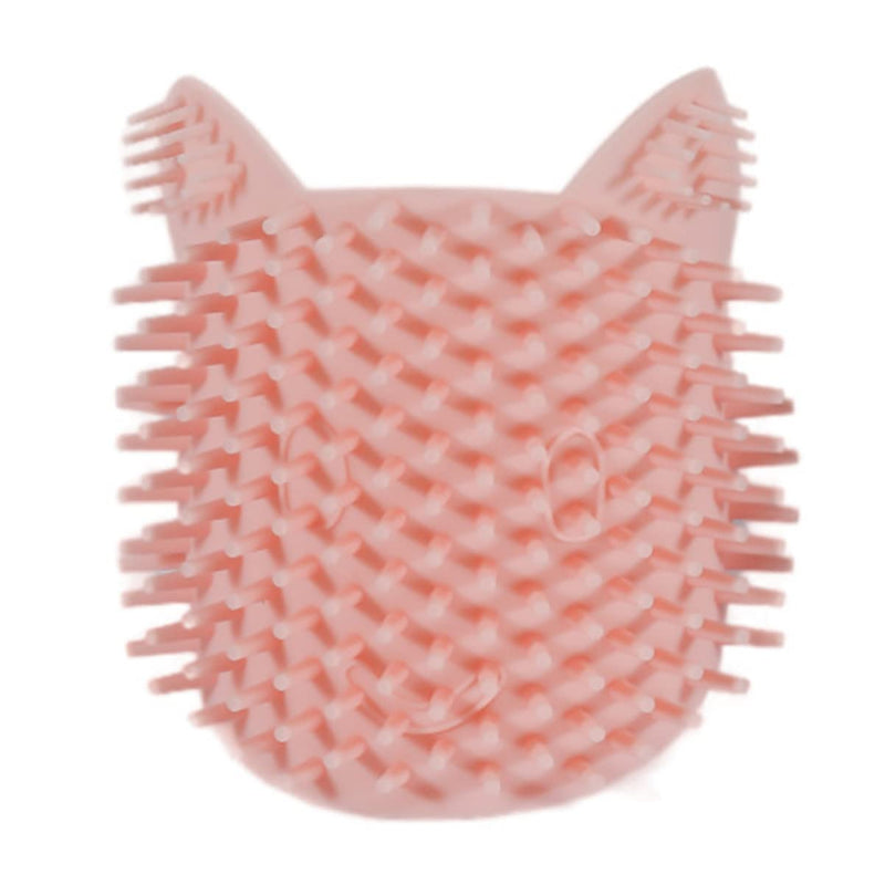 Massaging Self-Cleaning Slicker Grooming Brush for Cats - Pet Corner Beauty and Supply Tool 27X13.5cm Pink - PawsPlanet Australia