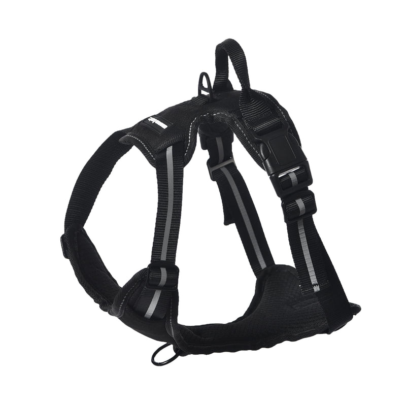 Amazon Basics No-Pull Dog Harness, Adjustable Soft Padded Vest with Reflective Stripes, X-Large, Black - PawsPlanet Australia