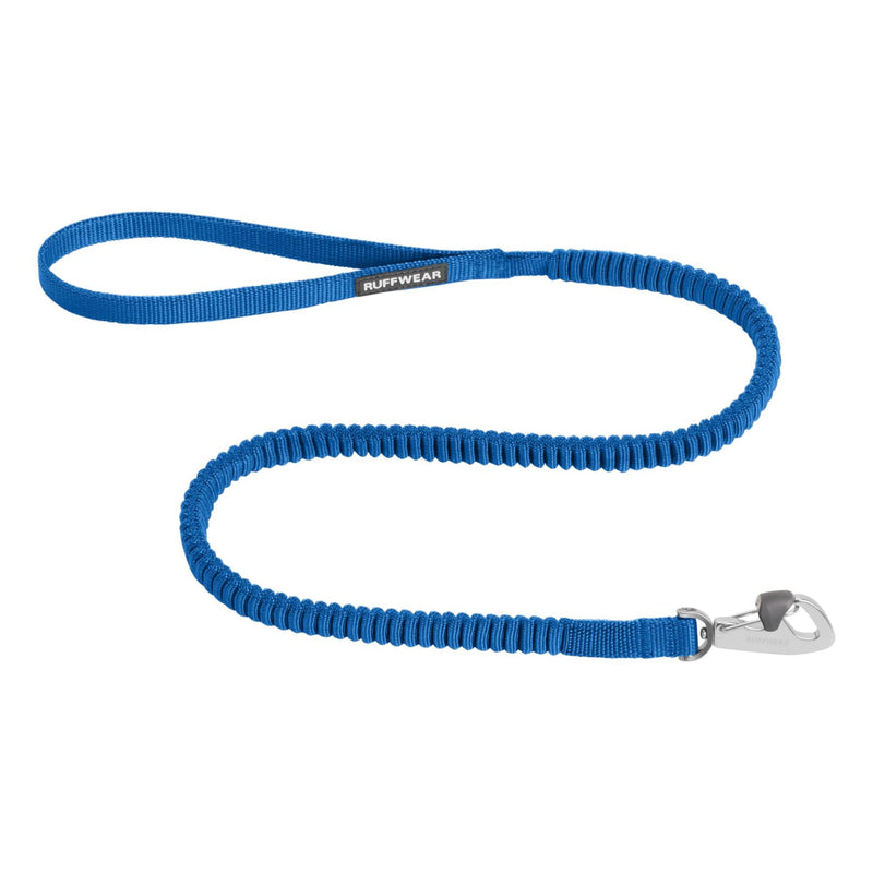 Ruffwear, Trail Runner Leash, Compact and Lightweight Stretch Webbing, Locking Crux Clip, Blue Pool, Large - PawsPlanet Australia