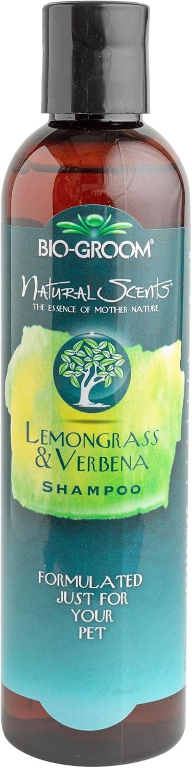 Bio-Groom Lemongrass & Verbena Dog Shampoo - Natural Scent Pet Shampoo, Baobab Protein, Cat & Dog Bathing Supplies, Puppy Wash, Cruelty-Free, Made in USA, Quick Rinse Cat Shampoo - 8 fl oz 1-Pack 8 Fl Oz (Pack of 1) - PawsPlanet Australia