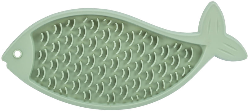TRIXIE Lick'n Snack Mat for Cats, Fish-Shaped Cat Slow Feeder, Reduces Anxiety & Boredom, Ideal for Soft Foods - PawsPlanet Australia
