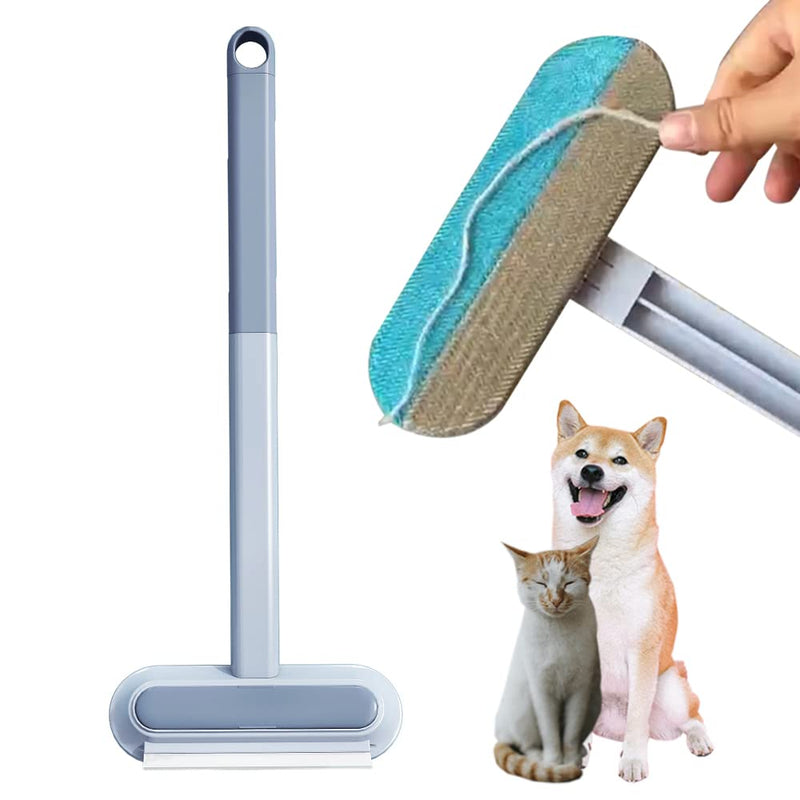 Pet Hair Remover, 4 in1 Cat and Dog Hair Remover for Couch with Extra long Handle, 17-Inch, Cat Lint Squeegee for Furniture, carpet, Clothes, Bedding, Tile, Hardwood Floor, Car, Window - PawsPlanet Australia