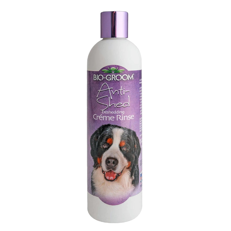 Bio-Groom Anti-Shed Deshedding Dog Conditioner - Odor Eliminating, Anti-Shedding, Dog Bathing Supplies, Puppy Wash, Cat & Dog Grooming Supplies, Cruelty-Free, Made in USA - 12 fl oz 1-Pack 12 oz - PawsPlanet Australia