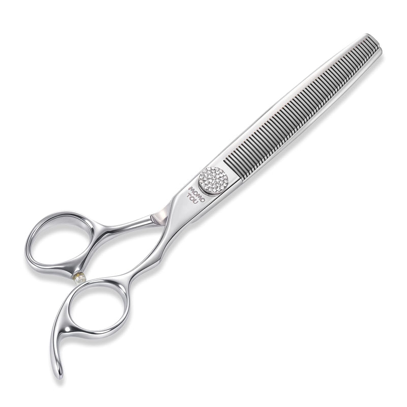 7'' Thinning Dog Grooming Scissors with Simulation Diamond 440C Stainless Steel Easy Use Polished Pet Dog Thinner Blender Shears for Groomers and Home Users Thinning Scissors 7'' - PawsPlanet Australia