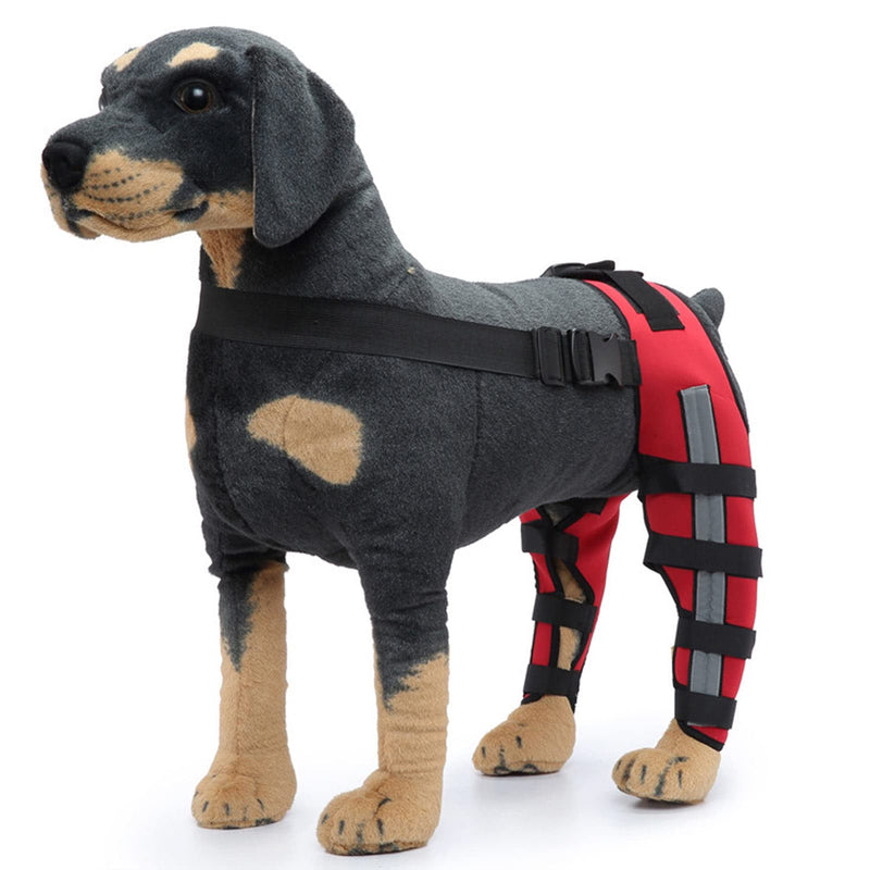 Dog Knee Brace for Torn ACL, Dog Knee Brace Dog Leg Braces, Elastic Shockproof Pet Knee Pads with Reflective Strips, Dog ACL Brace Hind Leg for K9 ACL CCL Luxating Patella (M) Medium - PawsPlanet Australia