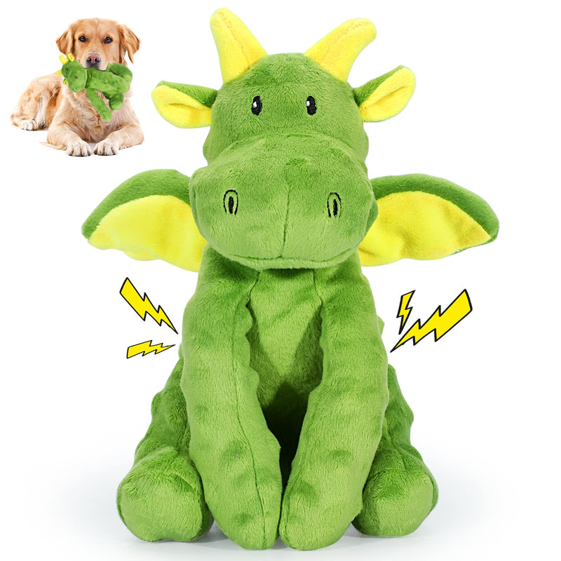 Squeaky Dog Toys Plush Dog Toy with Crinkle Paper Stuffed Durable Dog Chew Toys for Small Middle and Large Dogs Pterosaur - PawsPlanet Australia