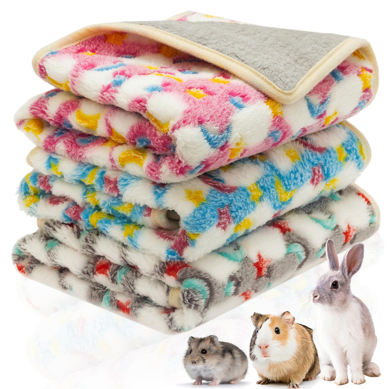 Guinea Pig Bedding Mat - 3 Pack Waterproof Washable Rat Cage Liner Bedding Accessories Soft Fleece Blankets for Rat, Rabbit, Chinchila, Hedgehog, Ferret, Hamster, Small Animals 13.7"*13.7" - PawsPlanet Australia