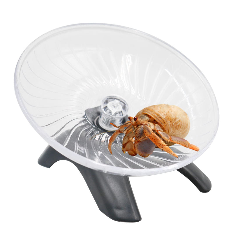 Hermit Crabs Wheel Toy, Hamster Running Wheel Toys, Small Animals Cage Accessory, Tank Accessory, Suitable for Hermit Crab Hamster Rat Black - PawsPlanet Australia