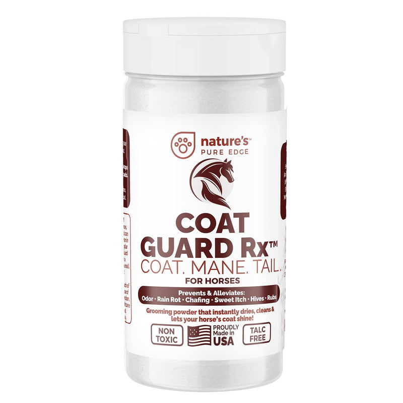 Coat Guard Rx™ Large 16 oz. Coat, Mane, and Tail Powder for Horses - Rain Rot, Sweet Itch, Treatment & Dry Shampoo for Horses. 16Oz