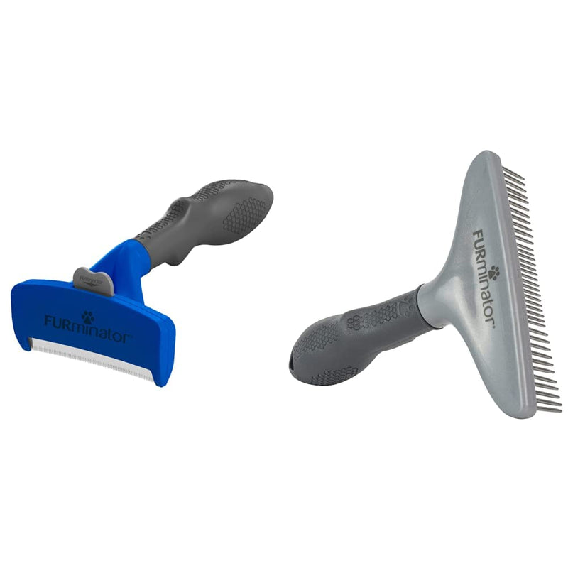 FURminator Undercoat Deshedding Tool for Dogs Dog/Cat Grooming Rake long hair - new model Tool + Rake Large - PawsPlanet Australia
