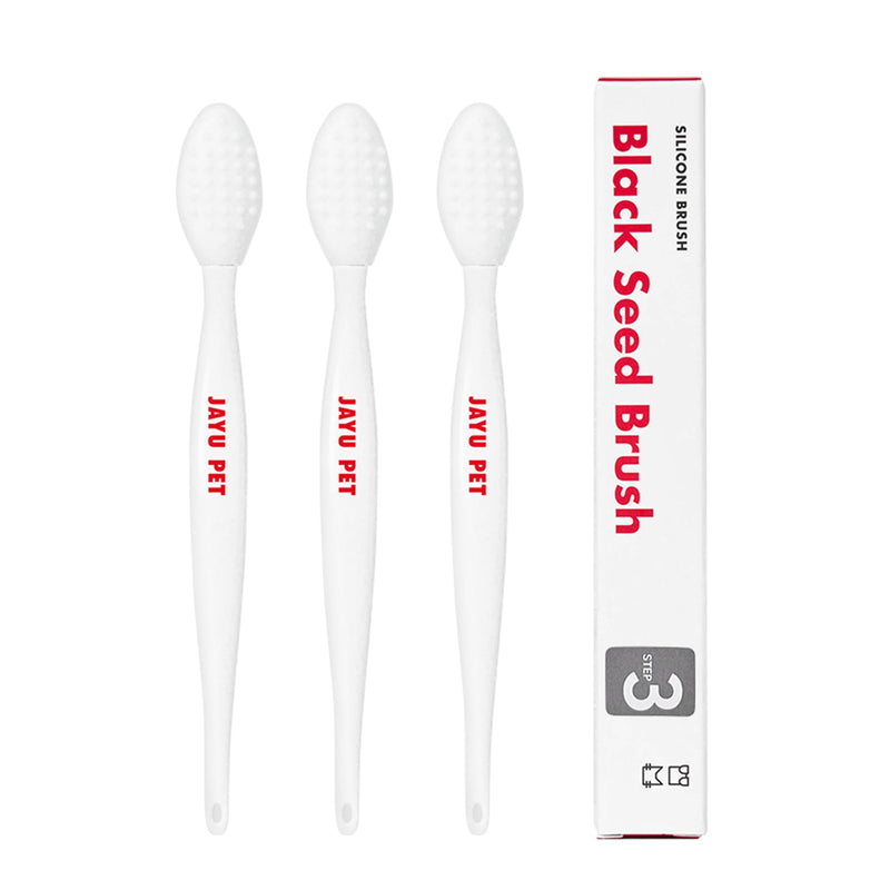 JAYU PET Black Seed Brush - Cat Grooming and Exfoliating Double-Sided Brush for Acne and Chin Treatment (3PCS) 3ea - PawsPlanet Australia